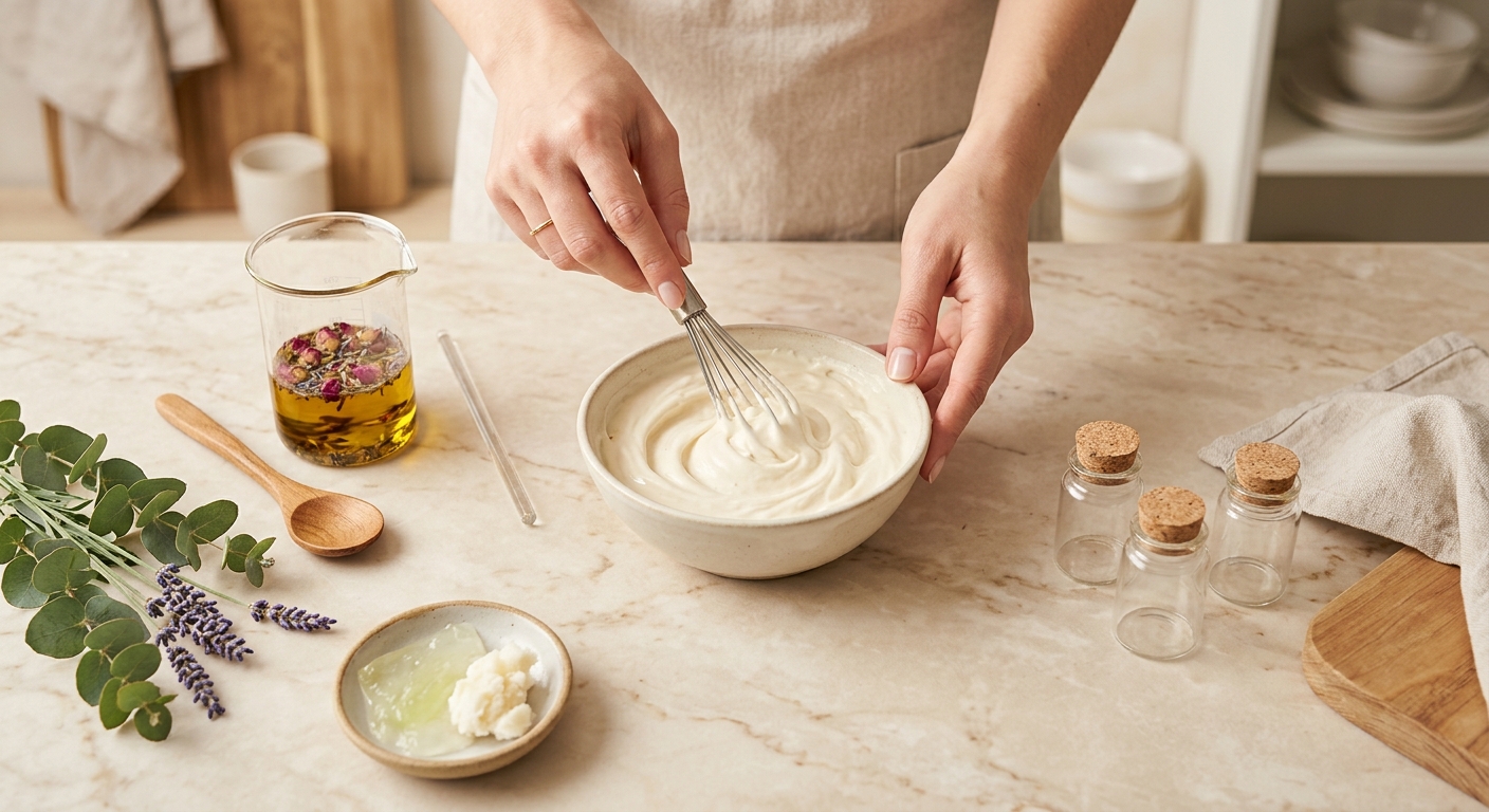 Formulating face cream at home